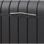 30 Gal. Brown Copenhagen Wood Style Plastic Trash Can TTR318