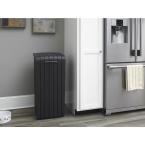 30 Gal. Brown Copenhagen Wood Style Plastic Trash Can TTR318