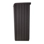 30 Gal. Brown Copenhagen Wood Style Plastic Trash Can TTR318