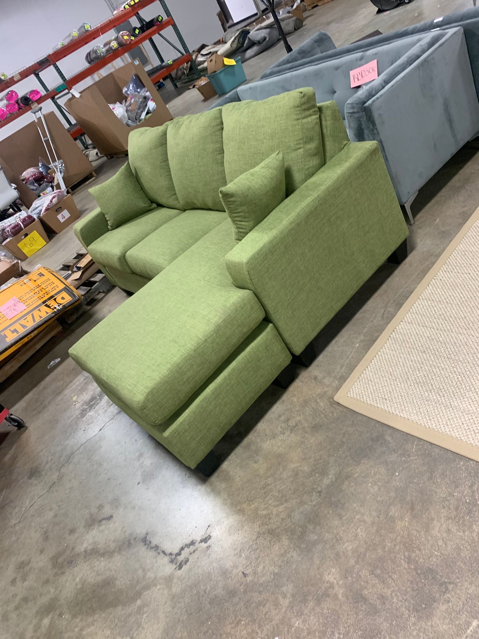 Morpheus 82" Wide Right Hand Facing Sofa & Chaise KBO308
