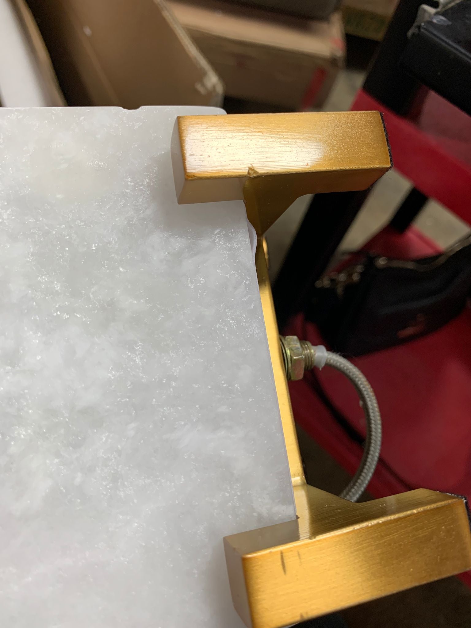 30" White Table Lamp CYB475