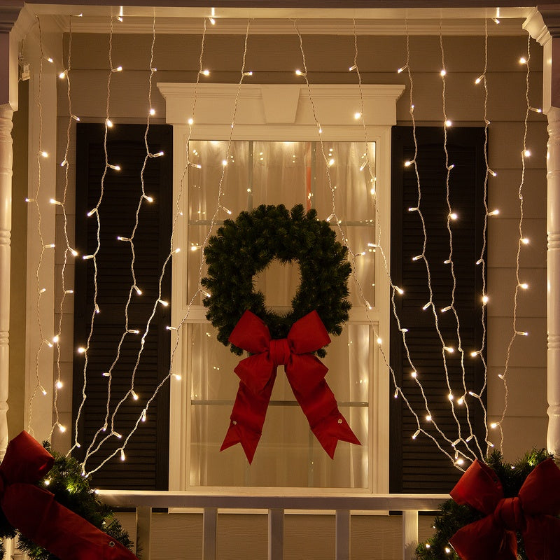 150 Warm White LED Curtain Lights SHS139