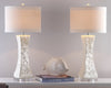 Concave Table Lamp with Off-White Shade (Set of 2) #LX4076