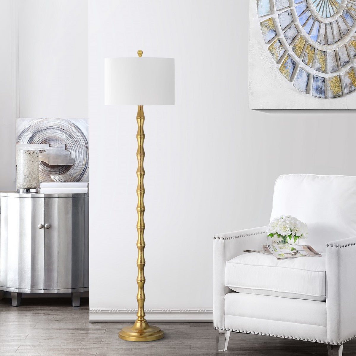 Aurelia 64" Floor Lamp, Antique Gold (#K2572)