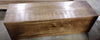 46 in. W Rectangular Brown Wooden Storage Trunk with Angled Metal Legs