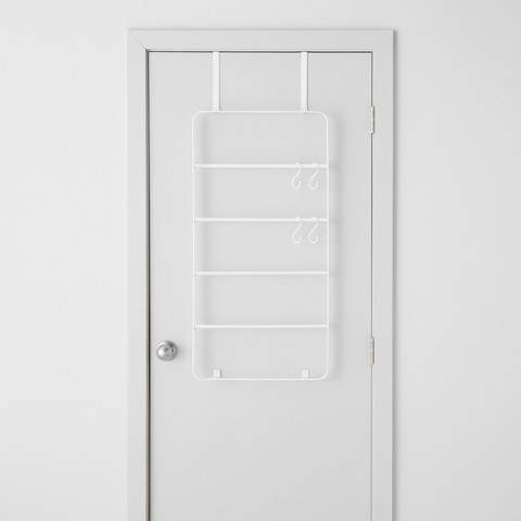 Made By Design Over The Door Garment Rack With Accessories White - Made By DesignTM K6908