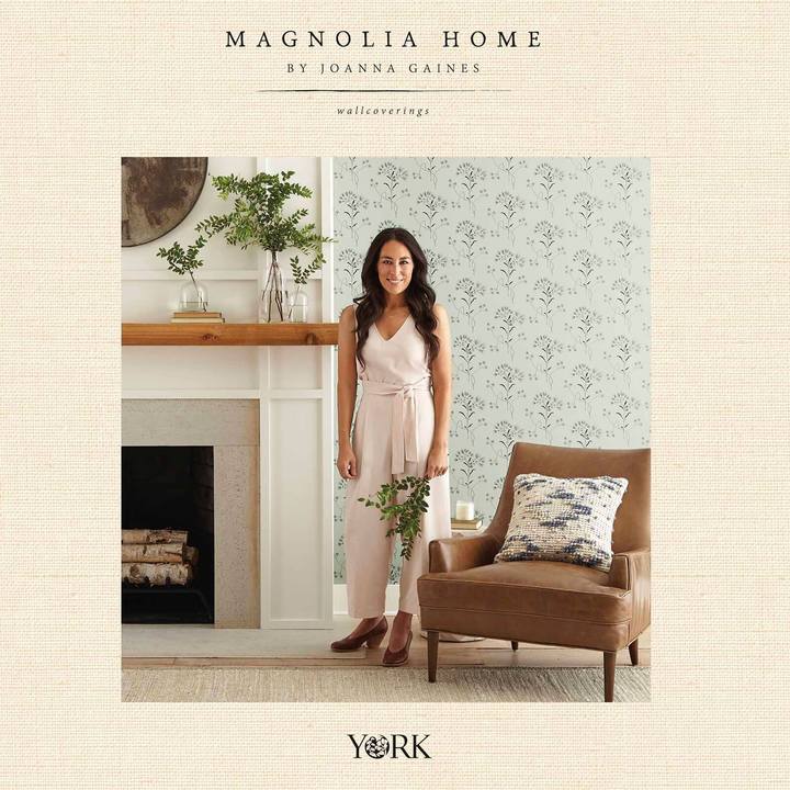 Magnolia Home Handloom Wallpaper - Black ts912 (4 rolls) (4 boxes)