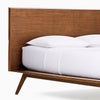 **DIY Special** Mid-Century Platform Headboard/Bed frame– Walnut KB425 (2 BOXES)