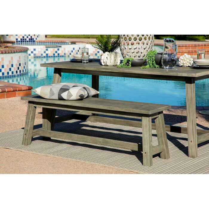 Zephyrine Patio Dining Wooden Picnic Bench K7532