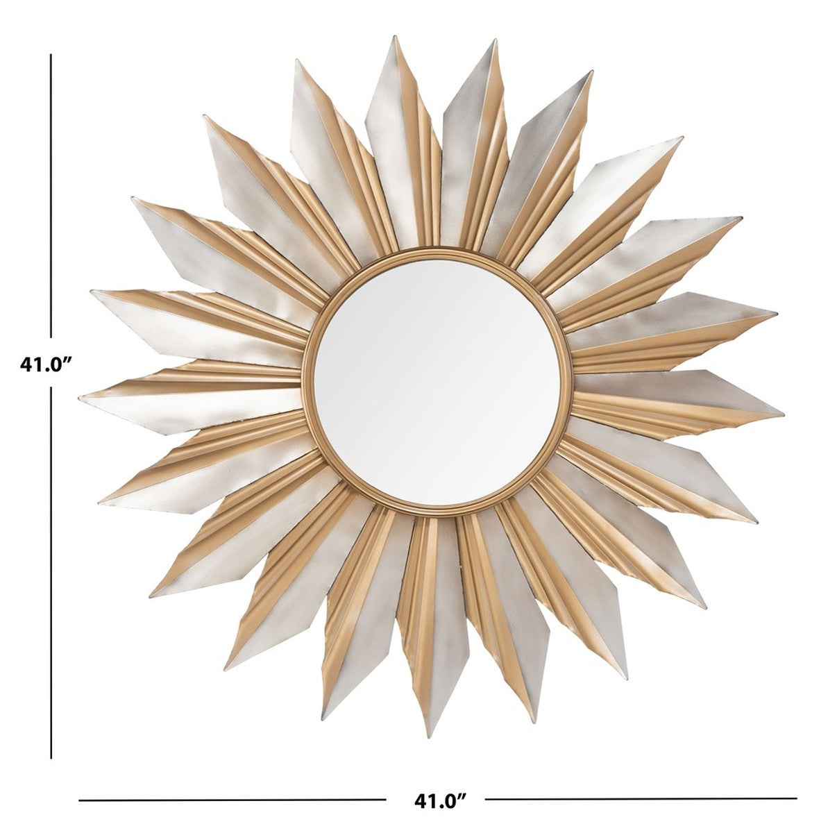Bianca 41" Sunburst Mirror, Gold (#K4217)