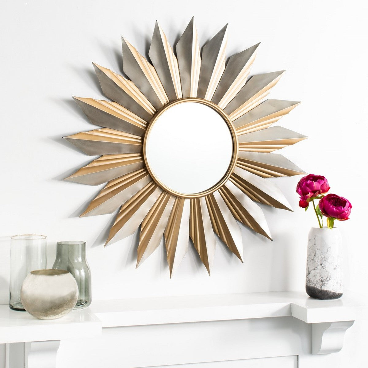 Bianca 41" Sunburst Mirror, Gold (#K4217)