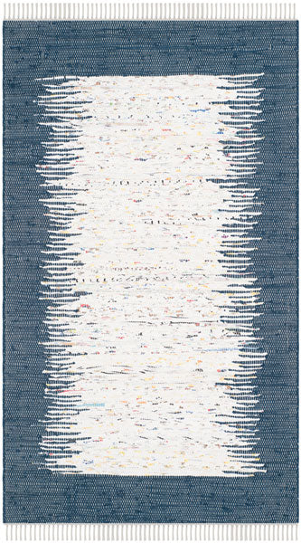 Montauk Ivory/Navy 2'6" x 4' Accent Rug ERUG79