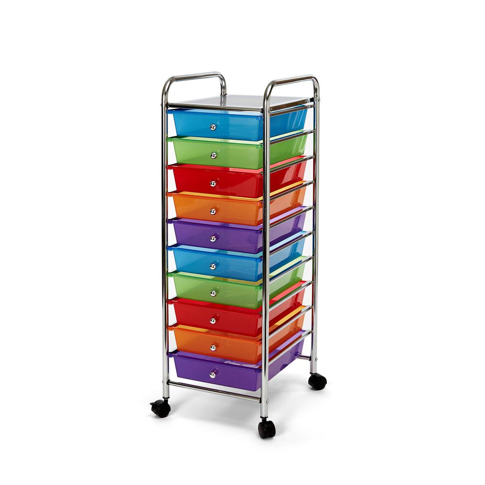 10 Drawer Storage Chest, Multi-Color (#K2542)