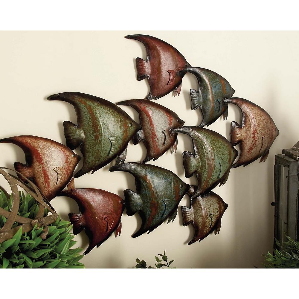26" x 18" Coastal-Inspired School of Angel Fish Wall Decor (#K2273)
