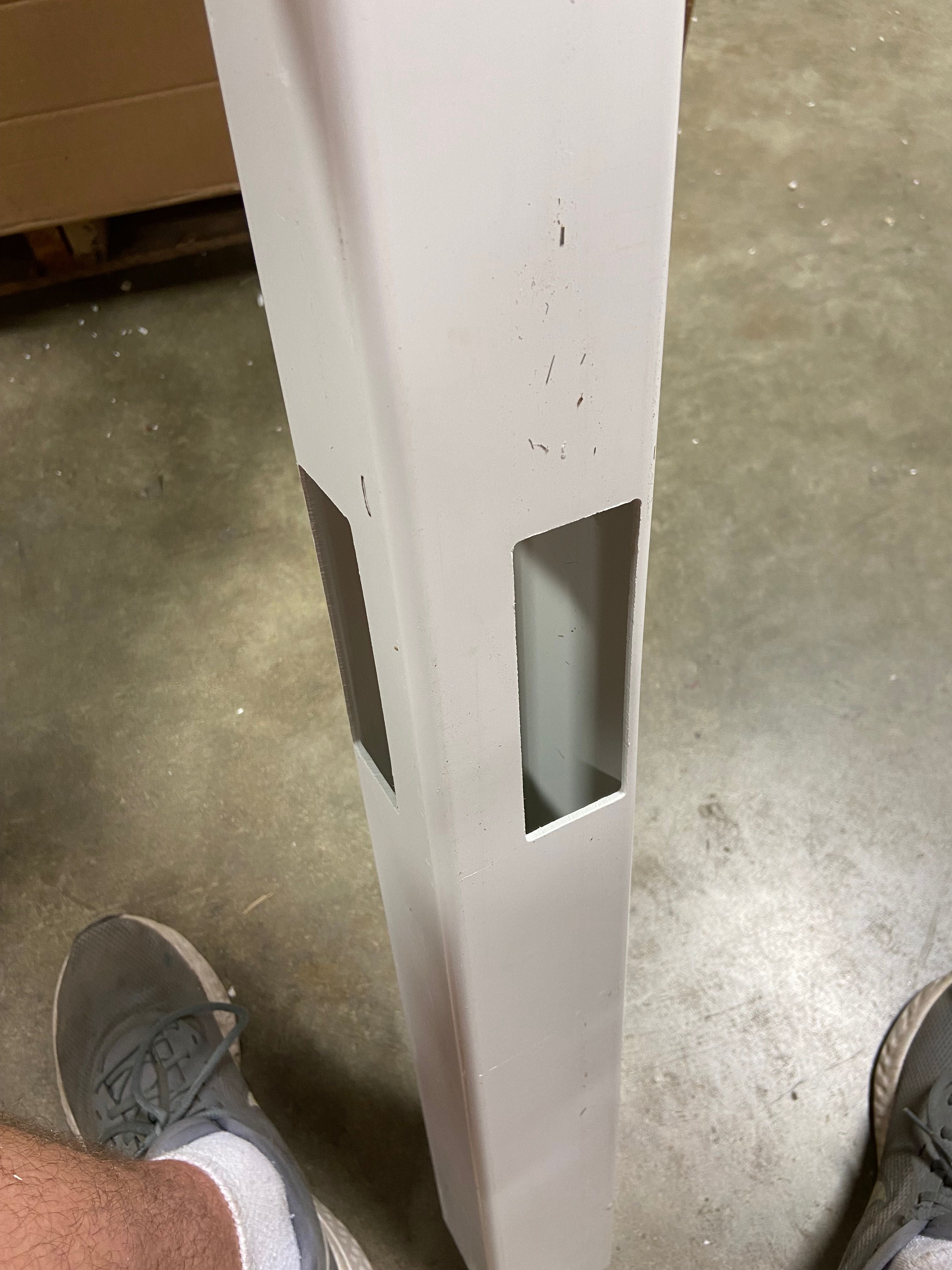 2.44 ft. H x ft. W Split Vinyl Fencing