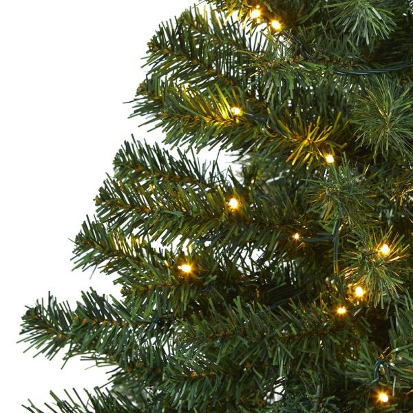 5' Pre-Lit Northern Tip Pine Artificial Christmas Tree with 150 Clear LED Lights (#K6829)