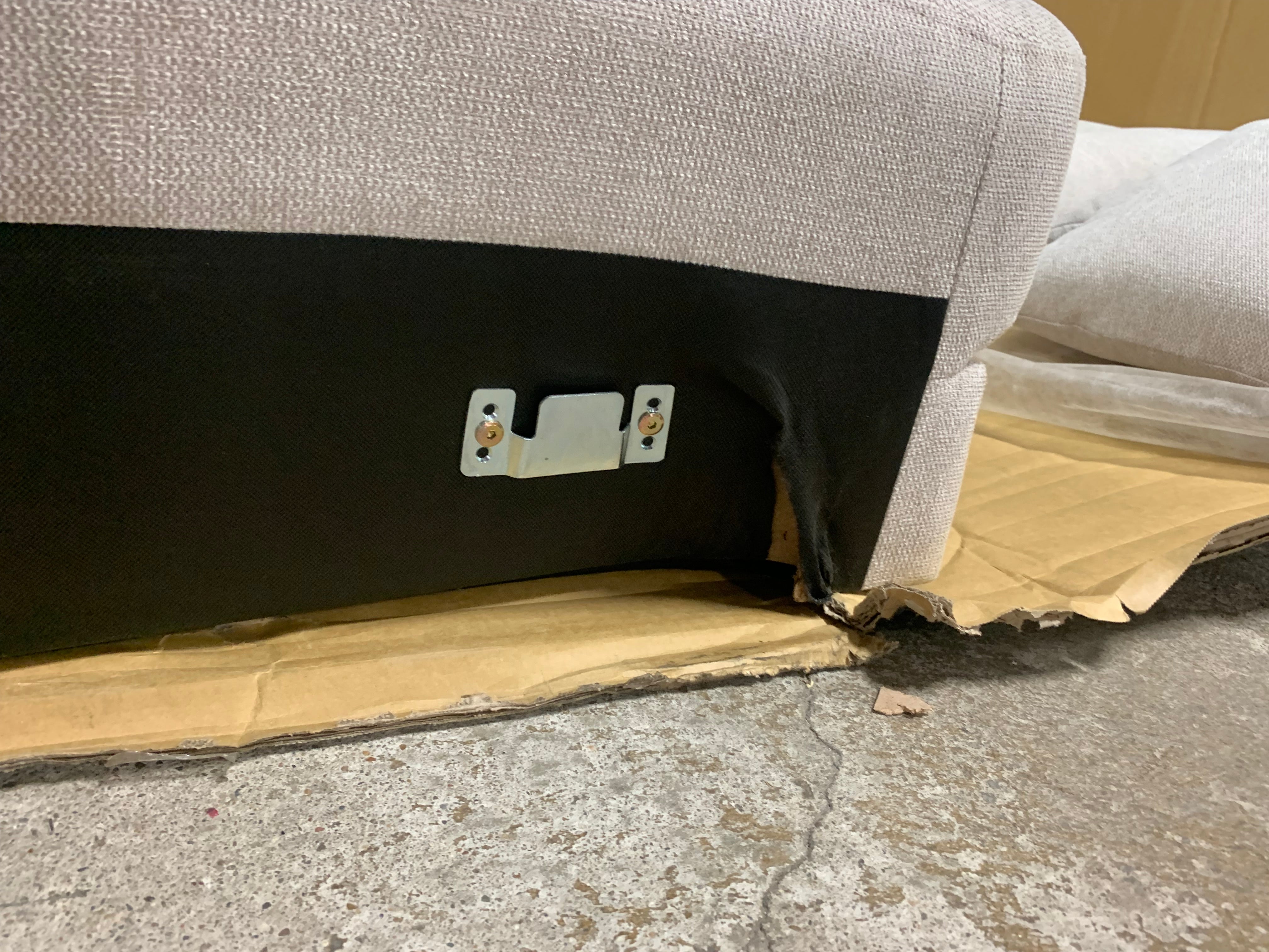107.8'' Wide Sofa & Chaise left hand facing (2 BOXES)