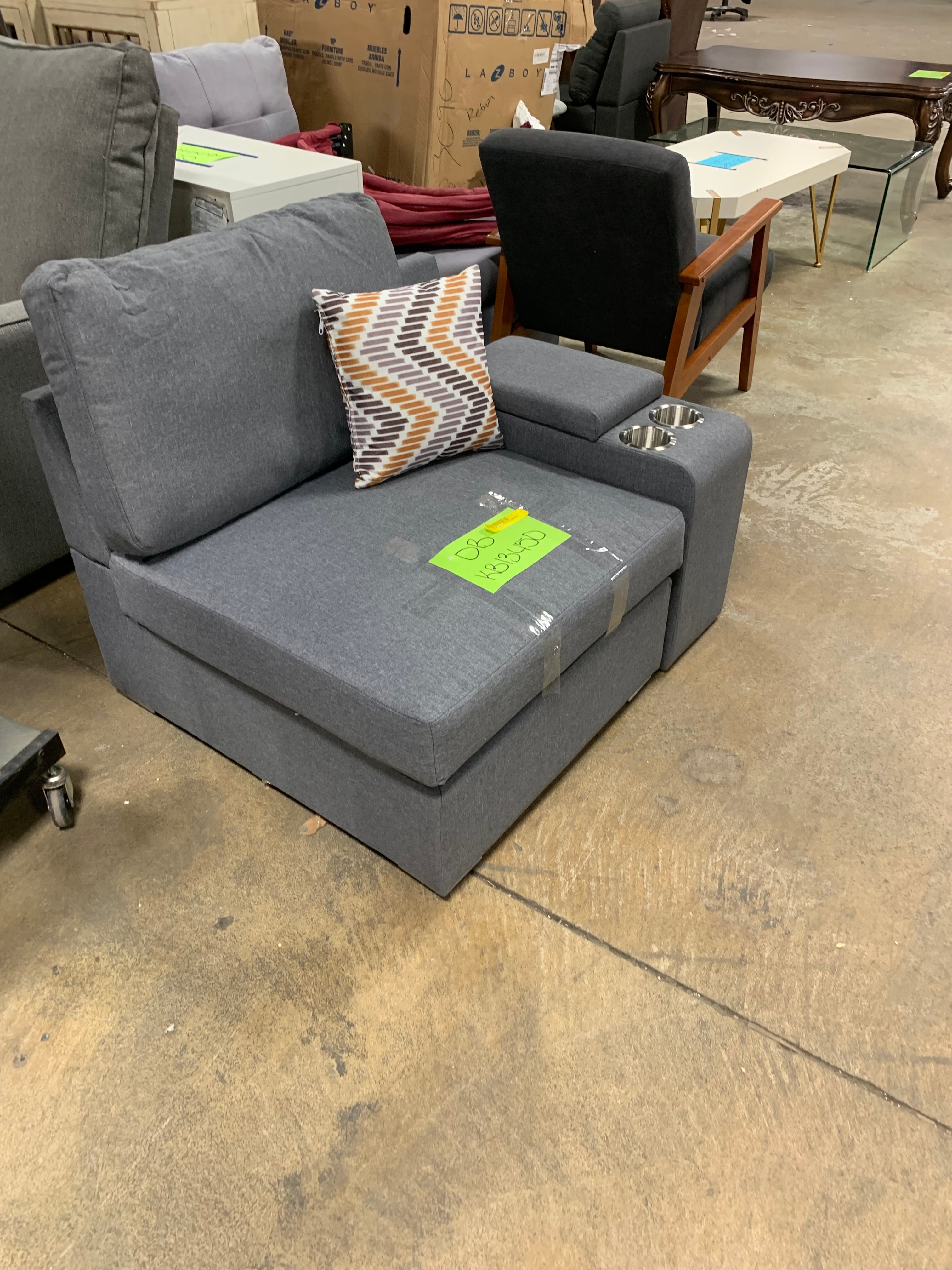 2 piece Armless & Console Sofa sectional