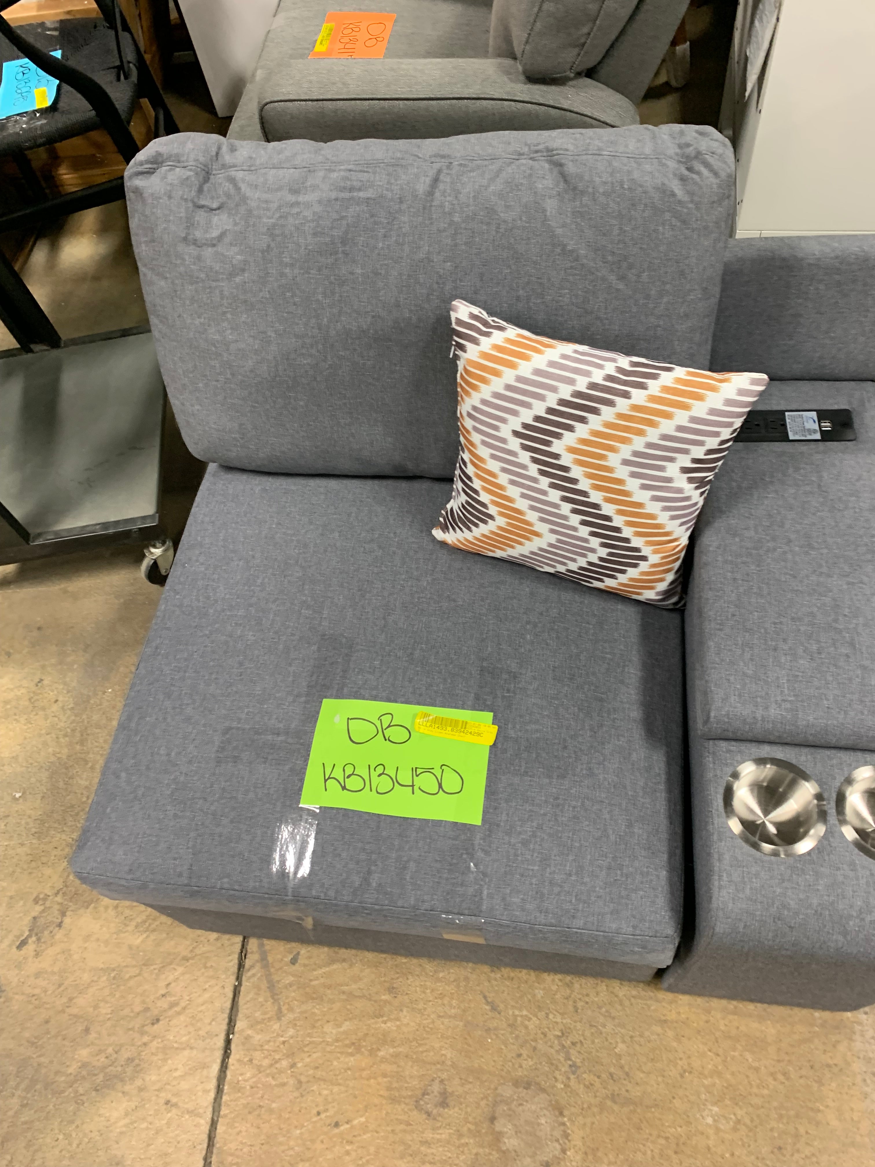 2 piece Armless & Console Sofa sectional
