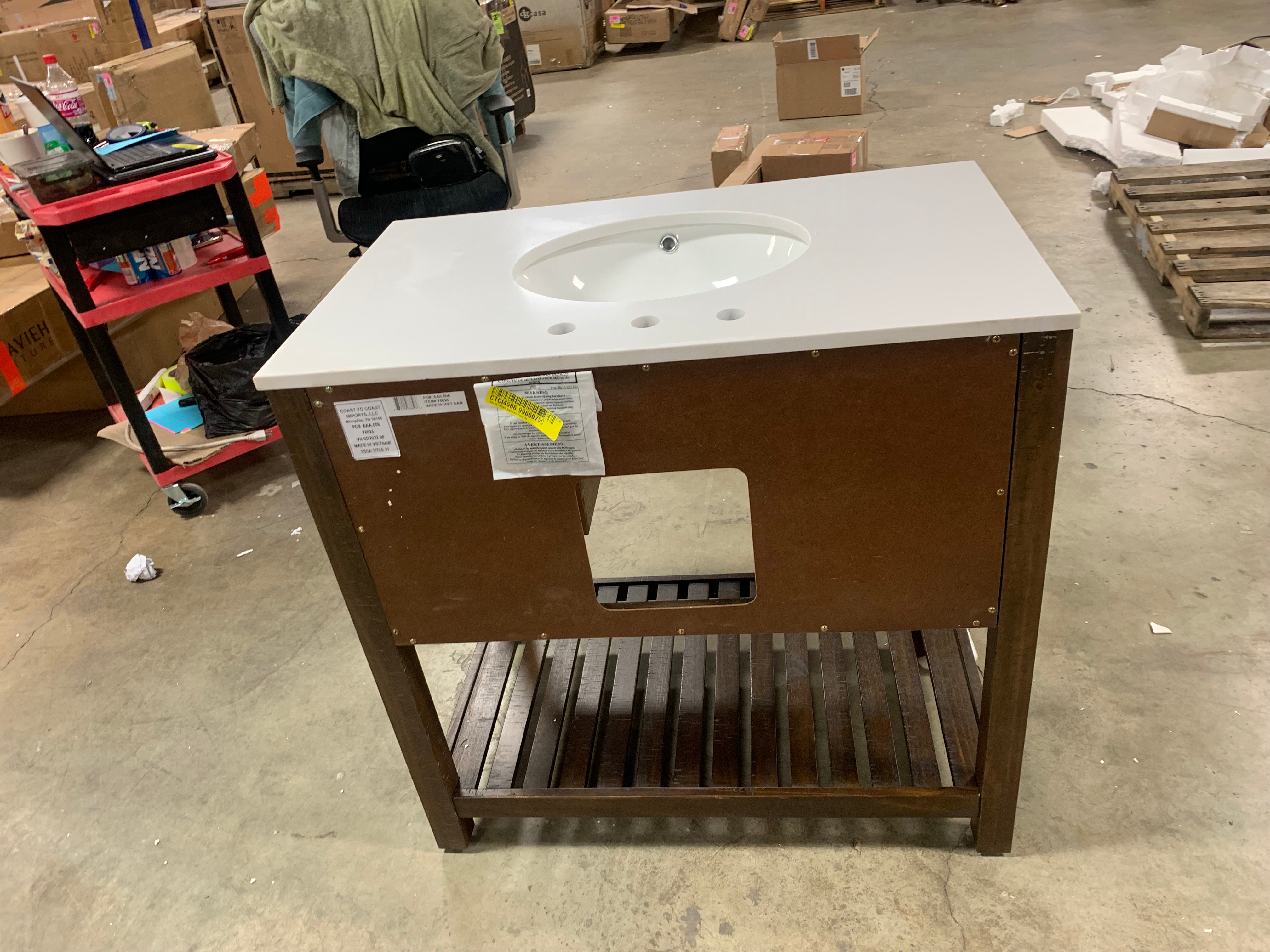 36'' Single Bathroom Vanity with Vanity Top