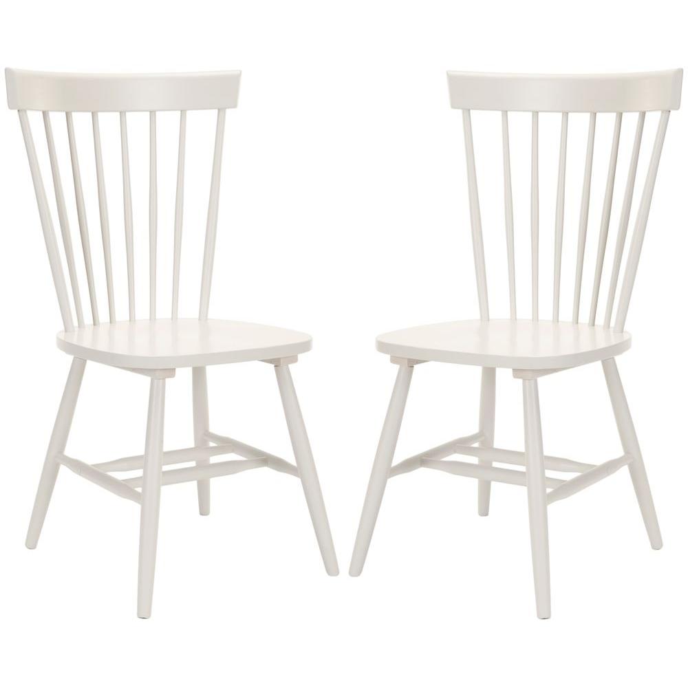Riley Off-White Wood Dining Chair (Set of 2) 7423