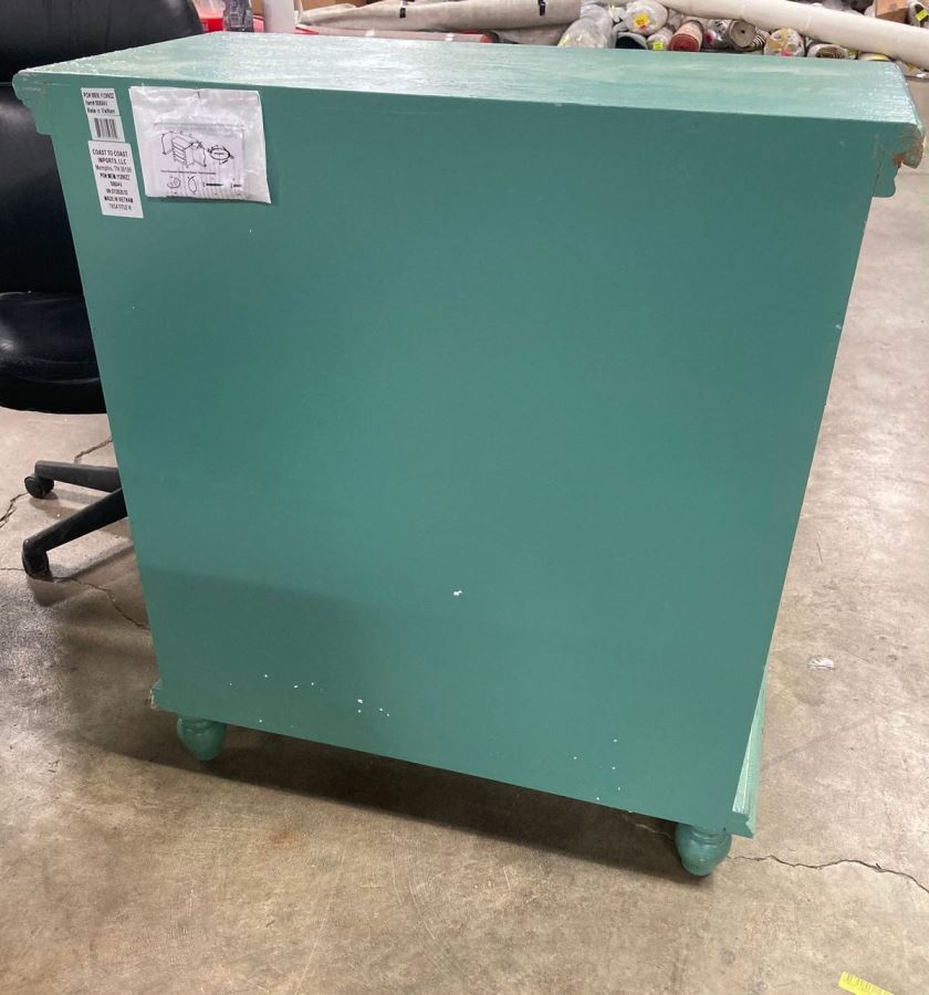 36" Two Door Cabinet, in Bayberry Blue Rub AS-IS OP030