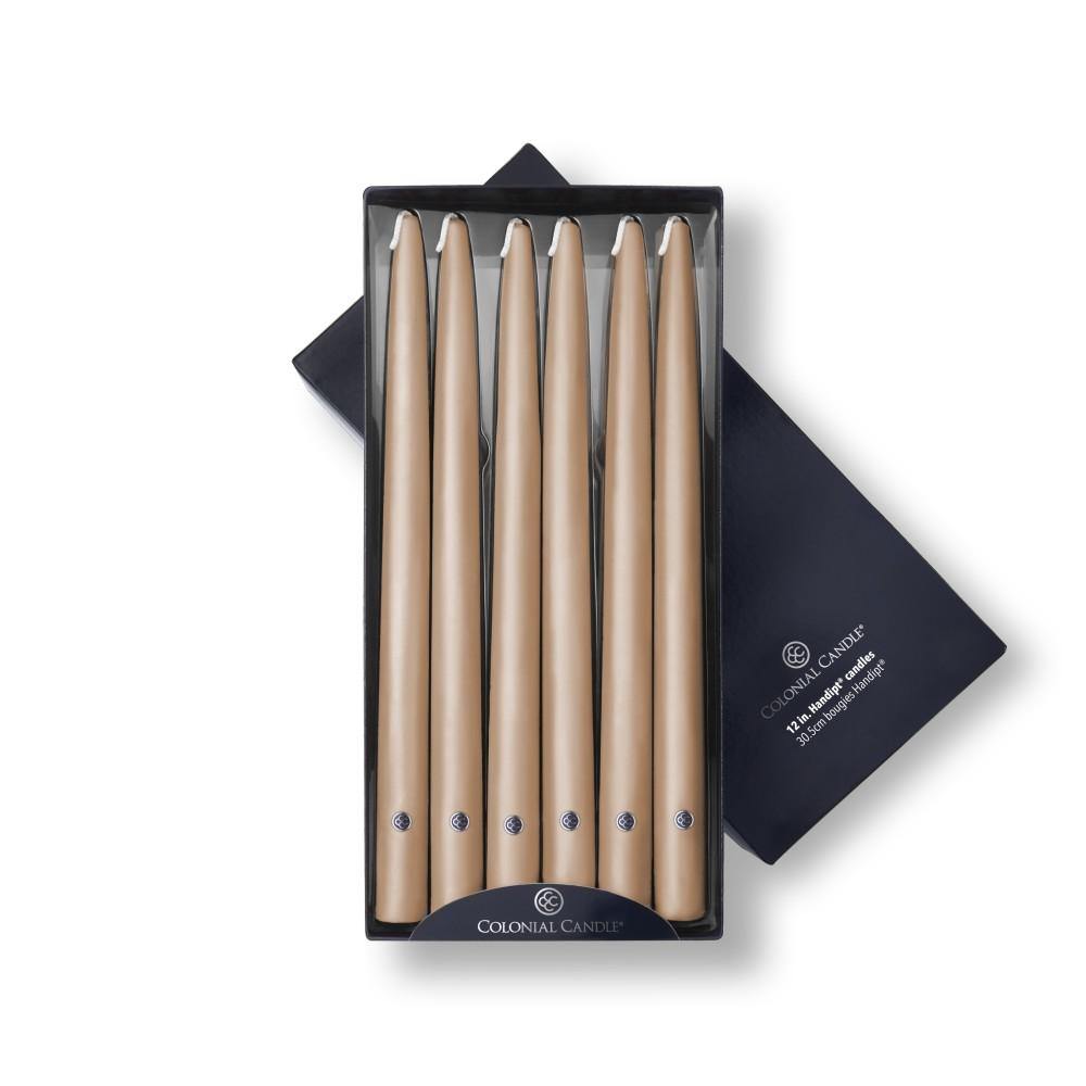 12", Handipt Colonial Candle Taper, Unscented, Blush, Pack of 11 B75-KS245