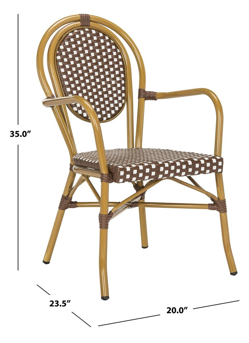 Rosen French Bistro Stacking Arm Chair (Set of 2) #HA861