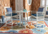 Pate 3 Piece Bistro Set, White/Navy **AS IS** (#K4220)