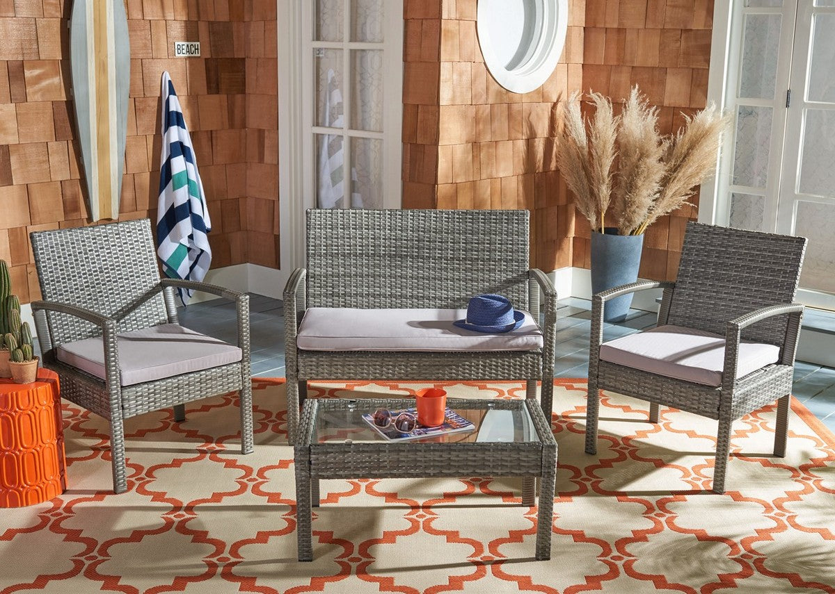 Bassey 4 Piece Patio Set, Gray (#K3440)