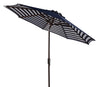Athens 9 ft. Aluminum Market Auto Tilt Patio Umbrella in Navy/White #CR2230