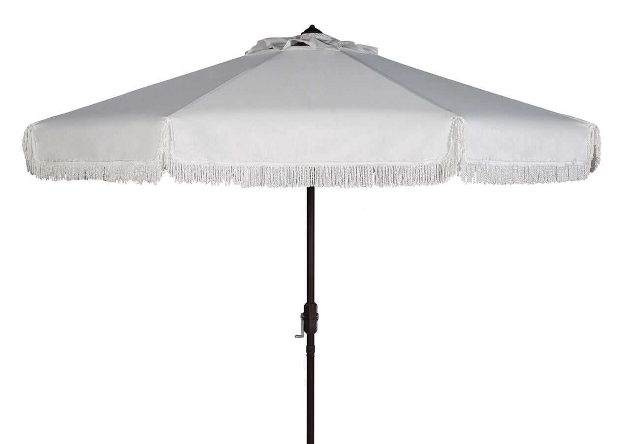 Milan Fringe 9ft Crank Outdoor Auto Tilt Umbrella LX4700