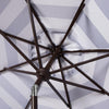 Maui 9' Single Scallop Striped Umbrella, Navy/White (#K4184)