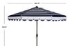 Maui 9' Single Scallop Striped Umbrella, Navy/White (#K4184)