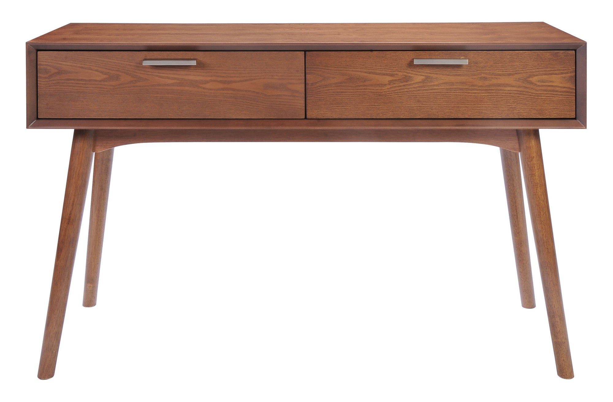 **AS IS** 47 in. Walnut Rectangle Wood Console Table LX5639