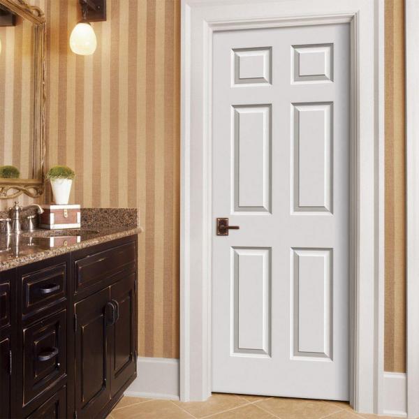 (LOT OF 29) 30 in. x 80 in. Colonist Primed Textured Molded Composite MDF Interior Door Slab