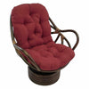 Blazing Needles Solid Microsuede Swivel Rocker Chair Cushion, 48