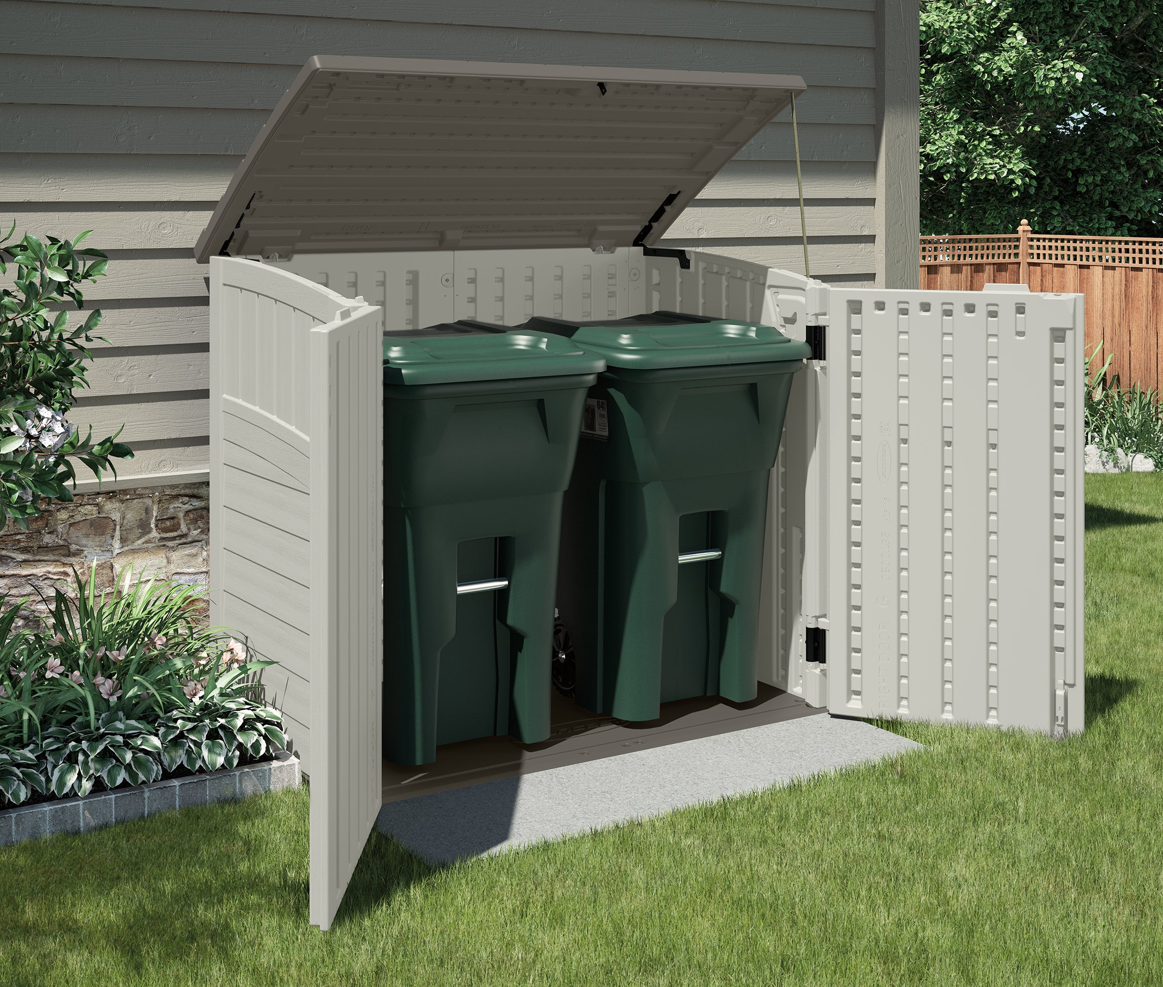 Suncast 4'5" x 2'9" Horizontal Storage Shed (#K4005)