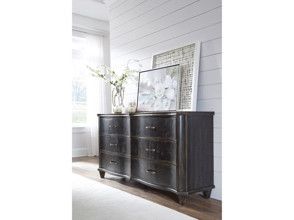 Modus International Philip Dresser with Bow-Front Drawers