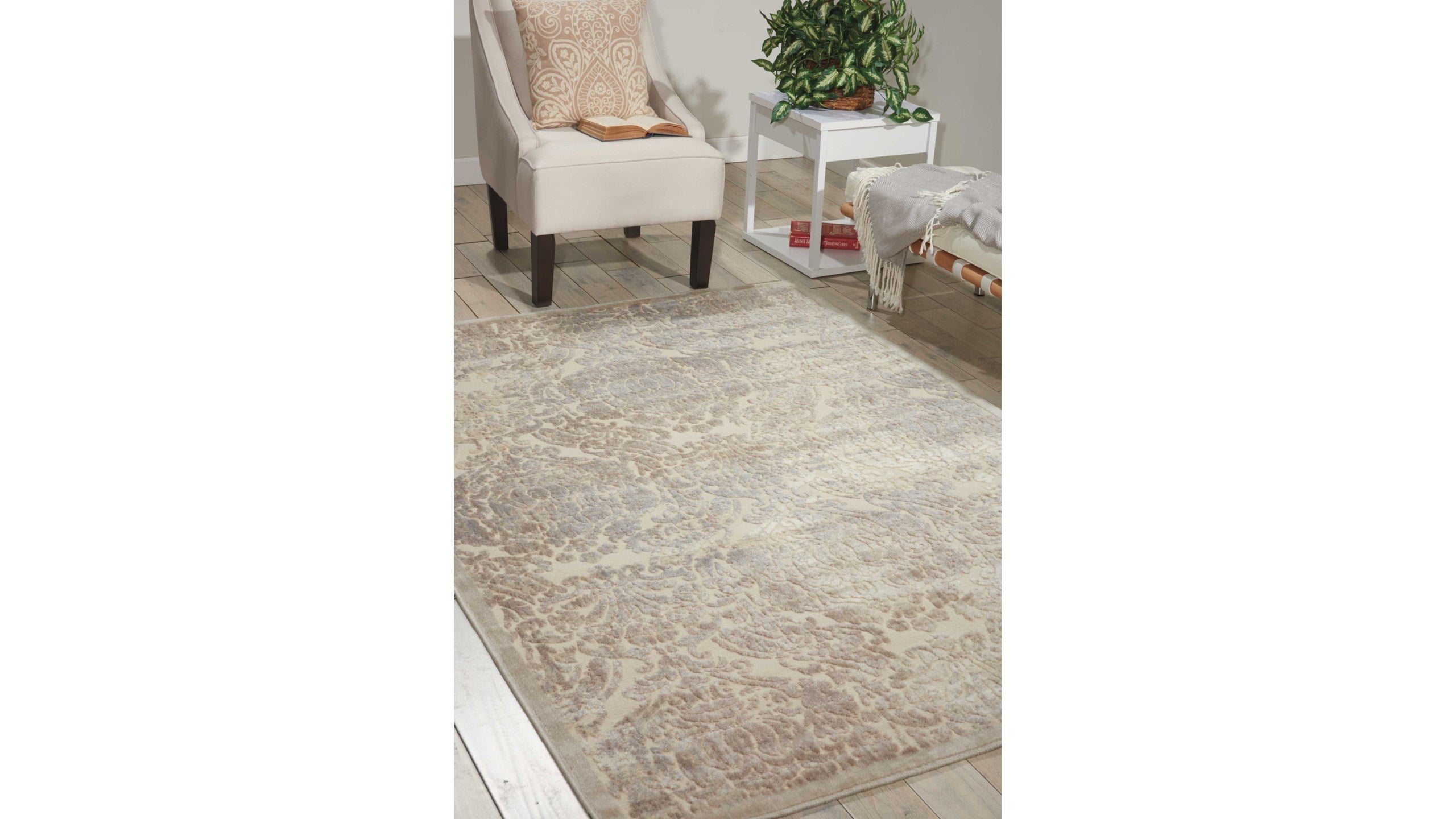 5'3" X 7'5" IVORY RECTANGLE RUG TRUG1015