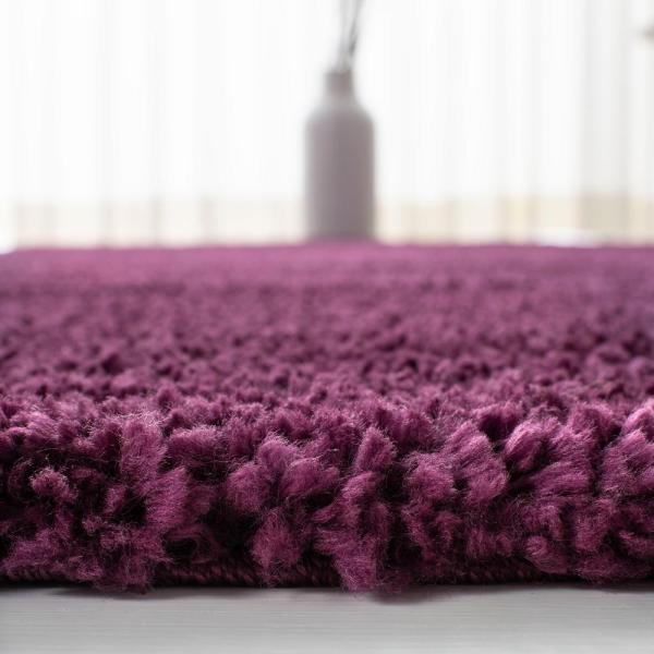 August Shag Purple Runner Rug TRUG1107