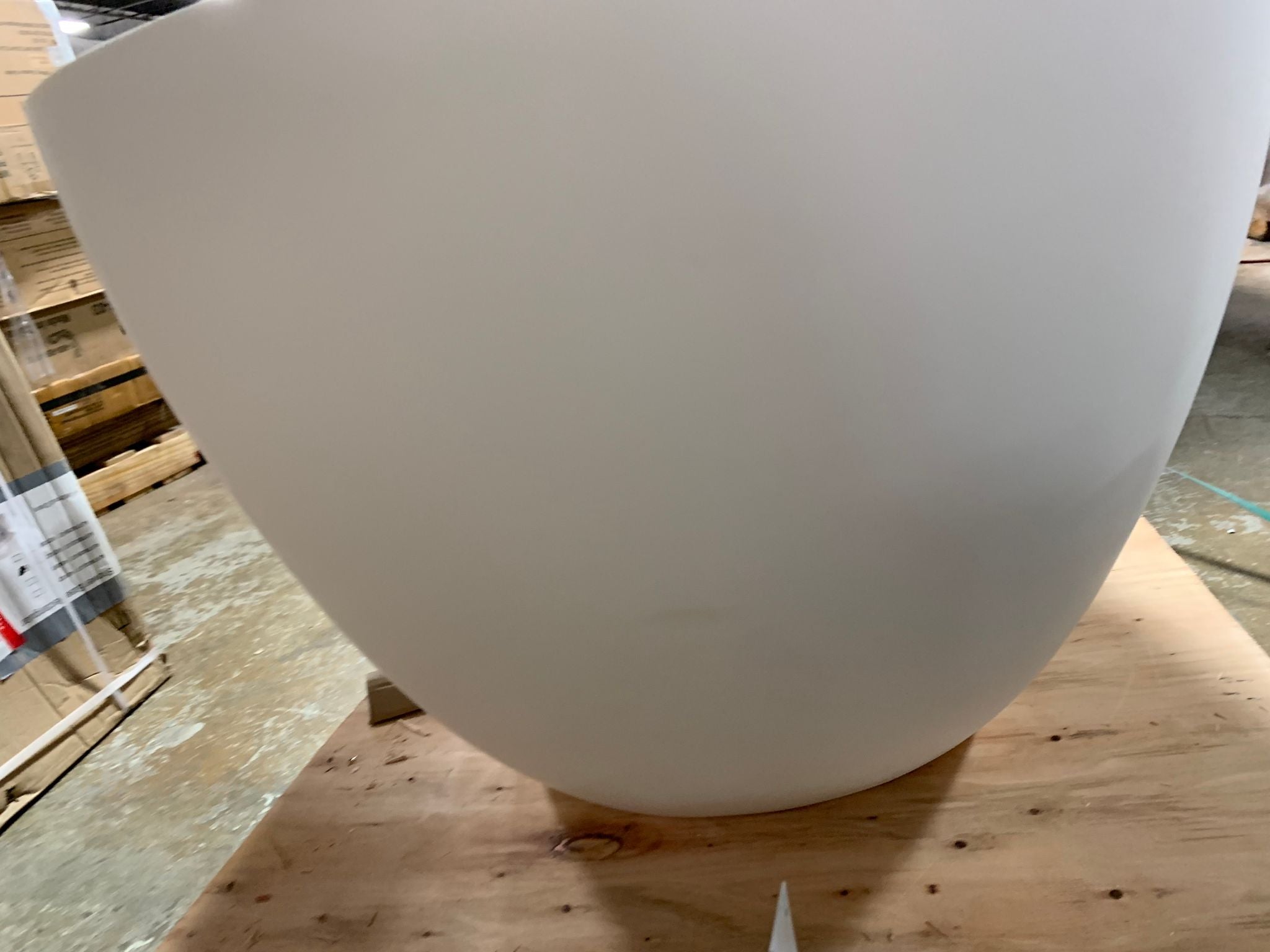 59" x 30" Freestanding Soaking Solid Surface Bathtub *AS-IS* CYB588