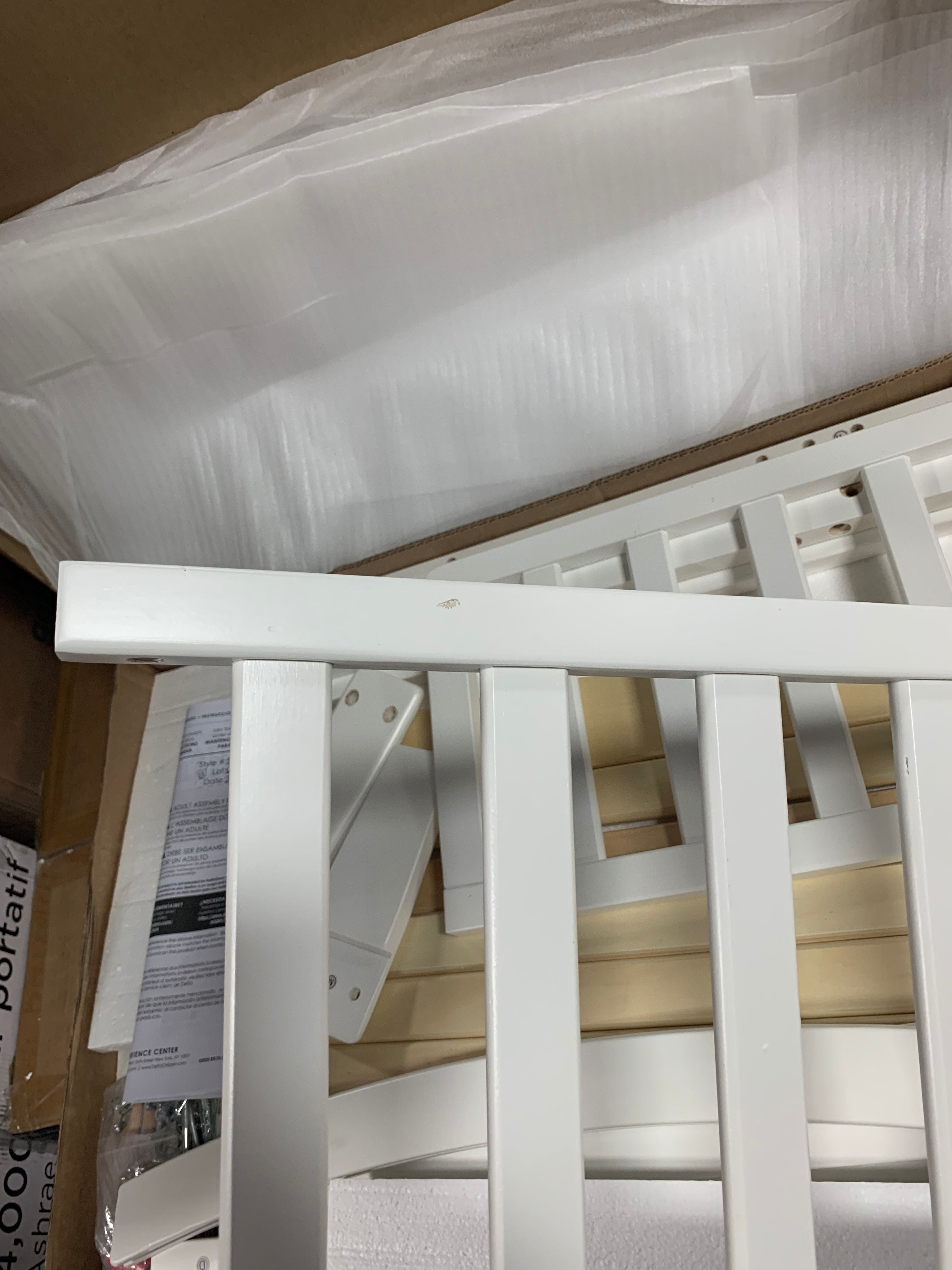 White Abby Toddler Bed CYB415