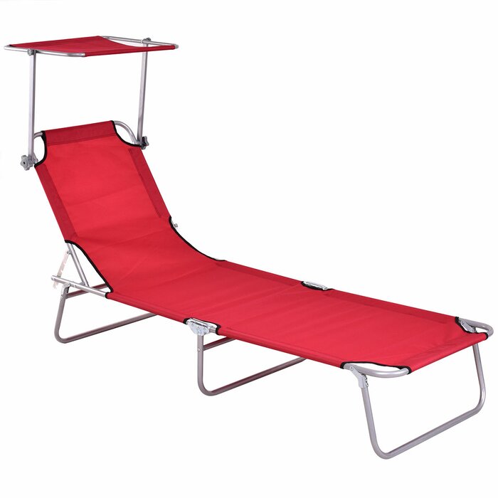 (RED) Andersonville Reclining/Folding Zero Gravity Chair #LX116
