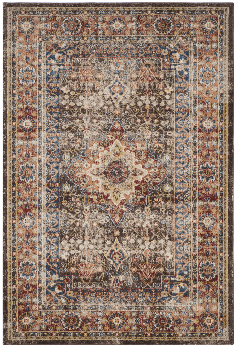 Safavieh Bijar Brown - Rust Area Rug - 6’ 7” x 9’ (#1R)