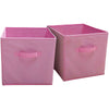 Keji Small Collapsible Storage Cubes 2 Pack Pink, B36-DS126