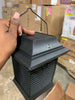 Black Solar Powered LED Outdoor Bug Zapper Lantern, set of 2