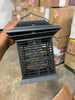 Black Solar Powered LED Outdoor Bug Zapper Lantern, set of 2