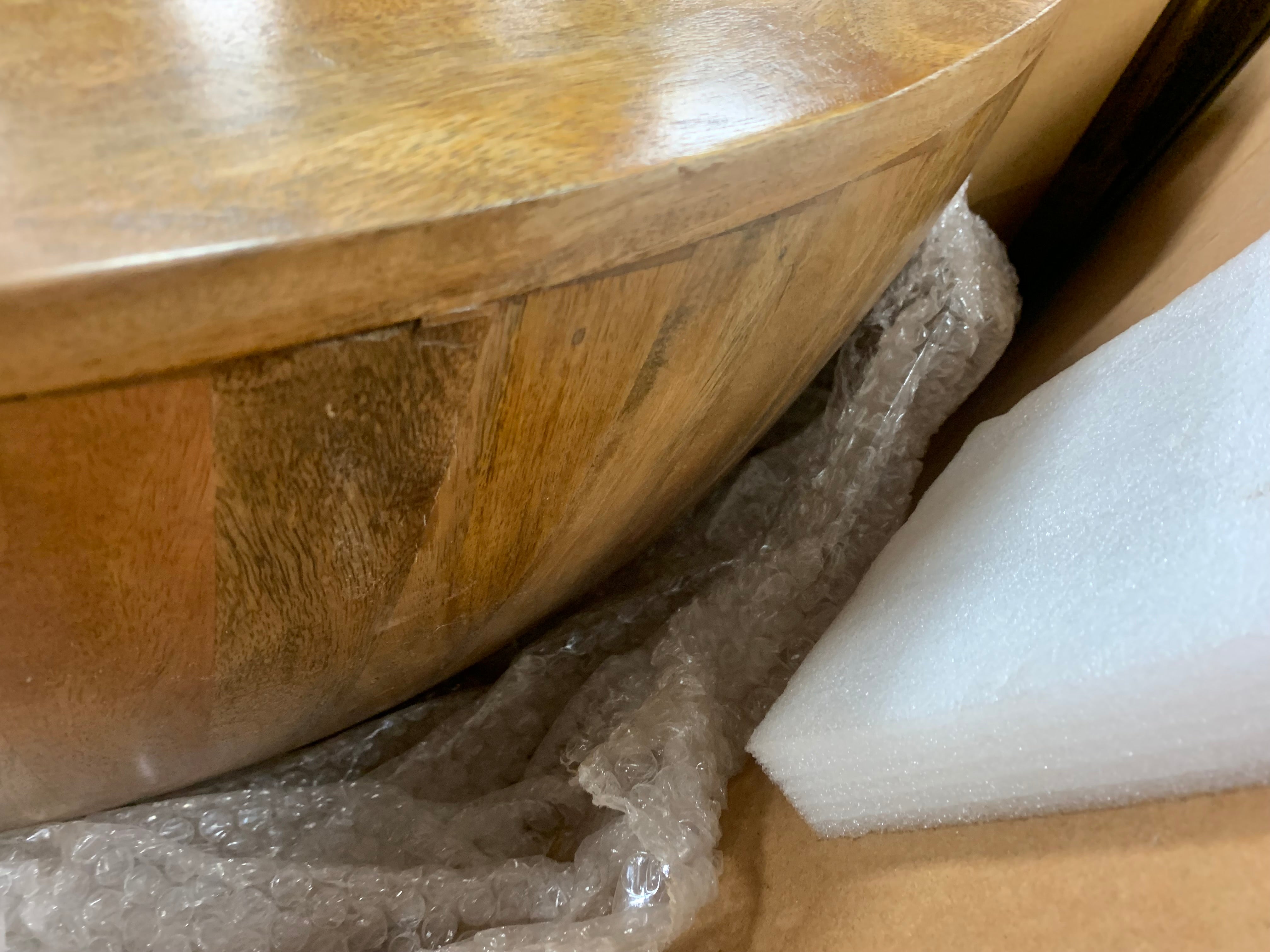 Vivienne Solid Wood Drum Coffee Table