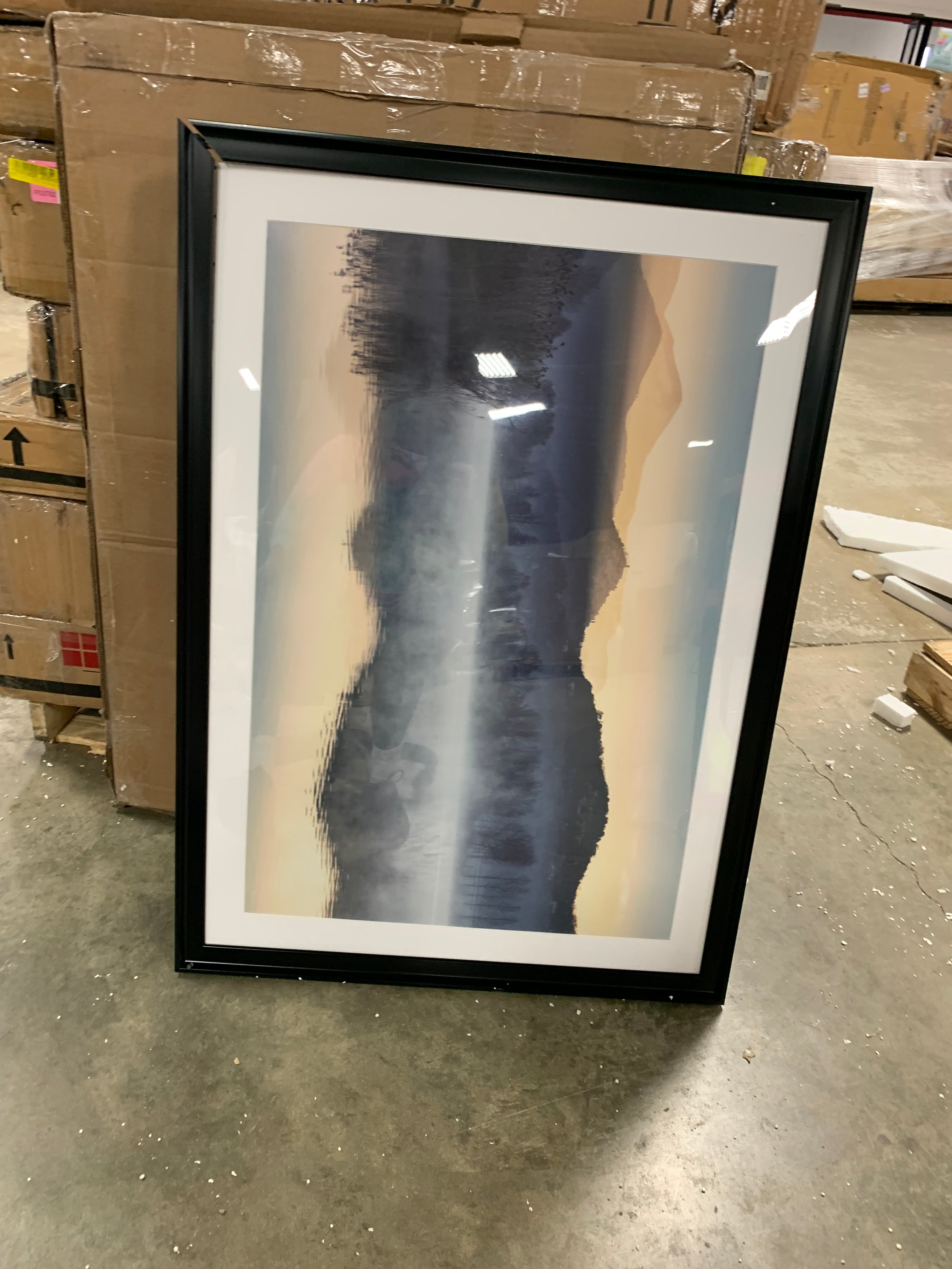 30" H x 40" W x 1.5" Quiet Morning Picture Frame Print